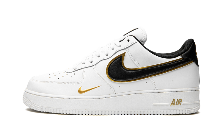 Nike Air Force 1 '07 LV8 Double Swoosh - White / Black / Gold DA8481 100 Apex Sneakers