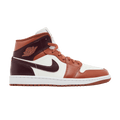 Jordan 1 Mid Dusty Peach Night Maroon (Women's)
