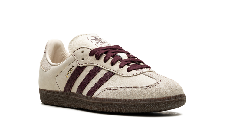 Adidas Samba OG WMNS Wonder White Maroon IG1987