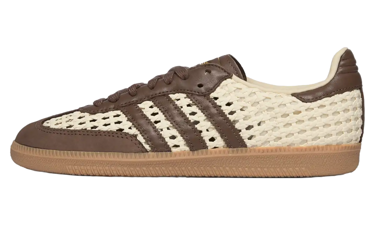 Adidas Samba OG WMNS Basketweave Cream White Earth Strata IH9373