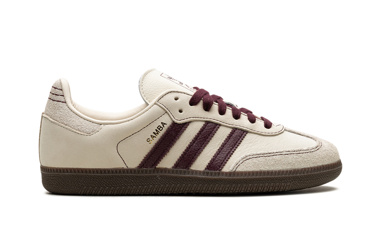Adidas Samba OG WMNS Wonder White Maroon IG1987