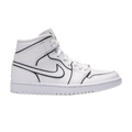 Jordan 1 Mid Iridescent Reflective White (Women's)