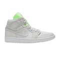 Jordan 1 Mid Vast Grey Ghost Green (Women's)