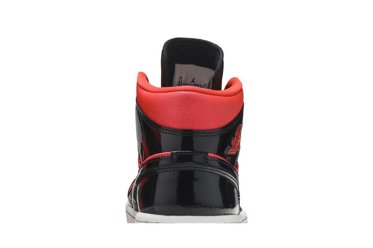 Jordan 1 Mid Hot Punch Black (Women's)