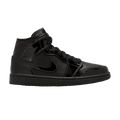 Jordan 1 Mid Patent Triple Black (Women's)