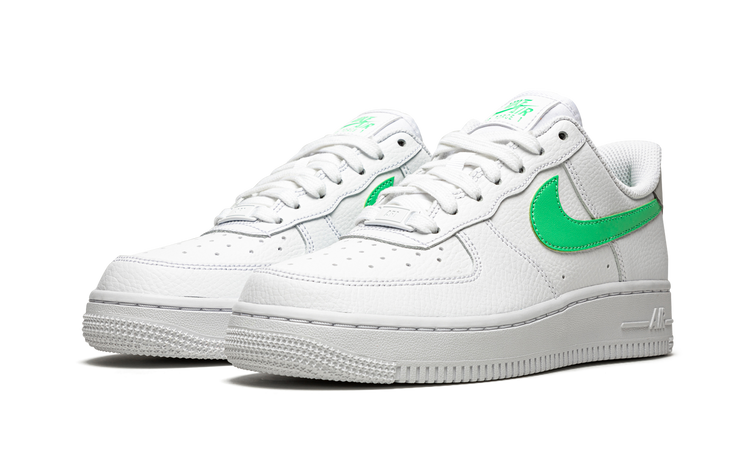 Nike AIR FORCE 1 LO '07 MNS WMNS White / Green Glow 315115 164 Apex Sneakers