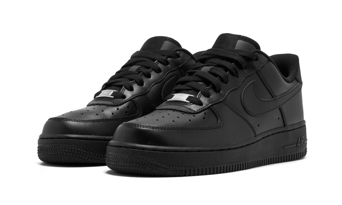 Nike AIR FORCE 1 LO MNS WMNS Triple Black 315115 038 Apex Sneakers