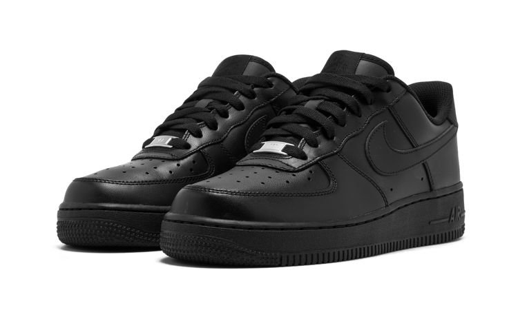 Nike AIR FORCE 1 LO MNS WMNS Triple Black 315115 038 Apex Sneakers