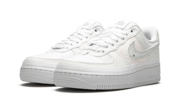 Nike AIR FORCE 1 LO LX WMNS Reveal - Black Swoosh CJ1650 100 Apex Sneakers