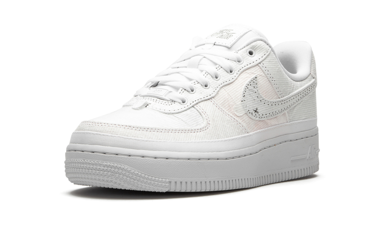 Nike AIR FORCE 1 LO LX WMNS Reveal - Black Swoosh CJ1650 100 Apex Sneakers