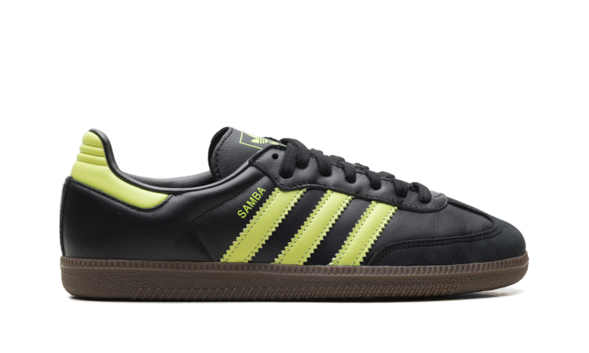 Adidas Samba OG WMNS Black Pulse Lime JS1387