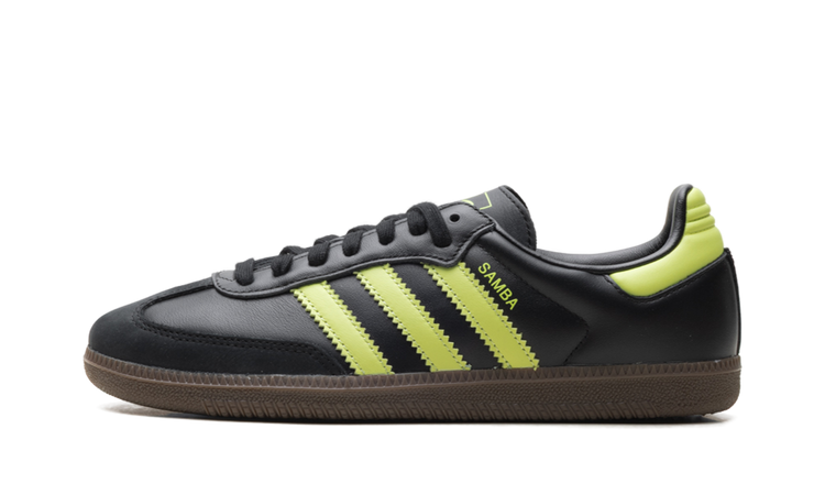 Adidas Samba OG WMNS Black Pulse Lime JS1387