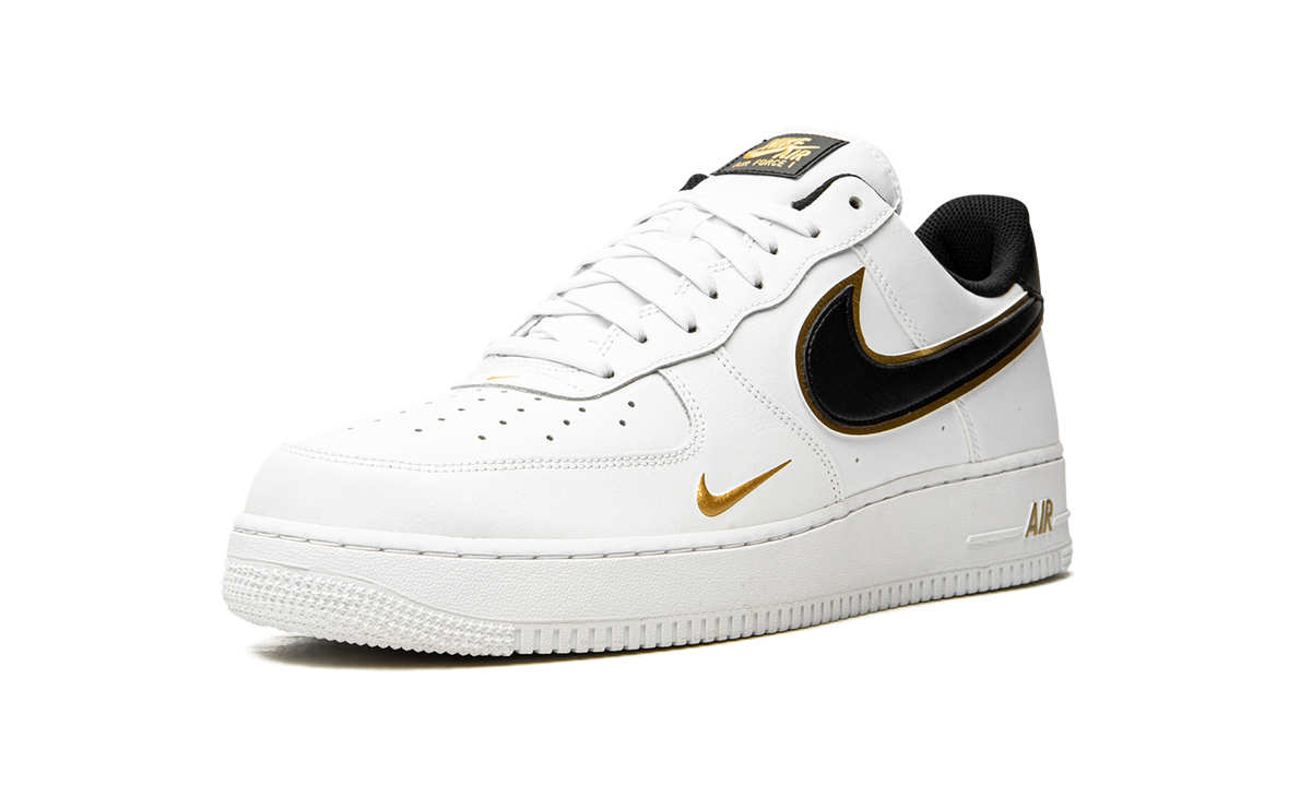 Nike Air Force 1 '07 LV8 Double Swoosh - White / Black / Gold DA8481 100 Apex Sneakers