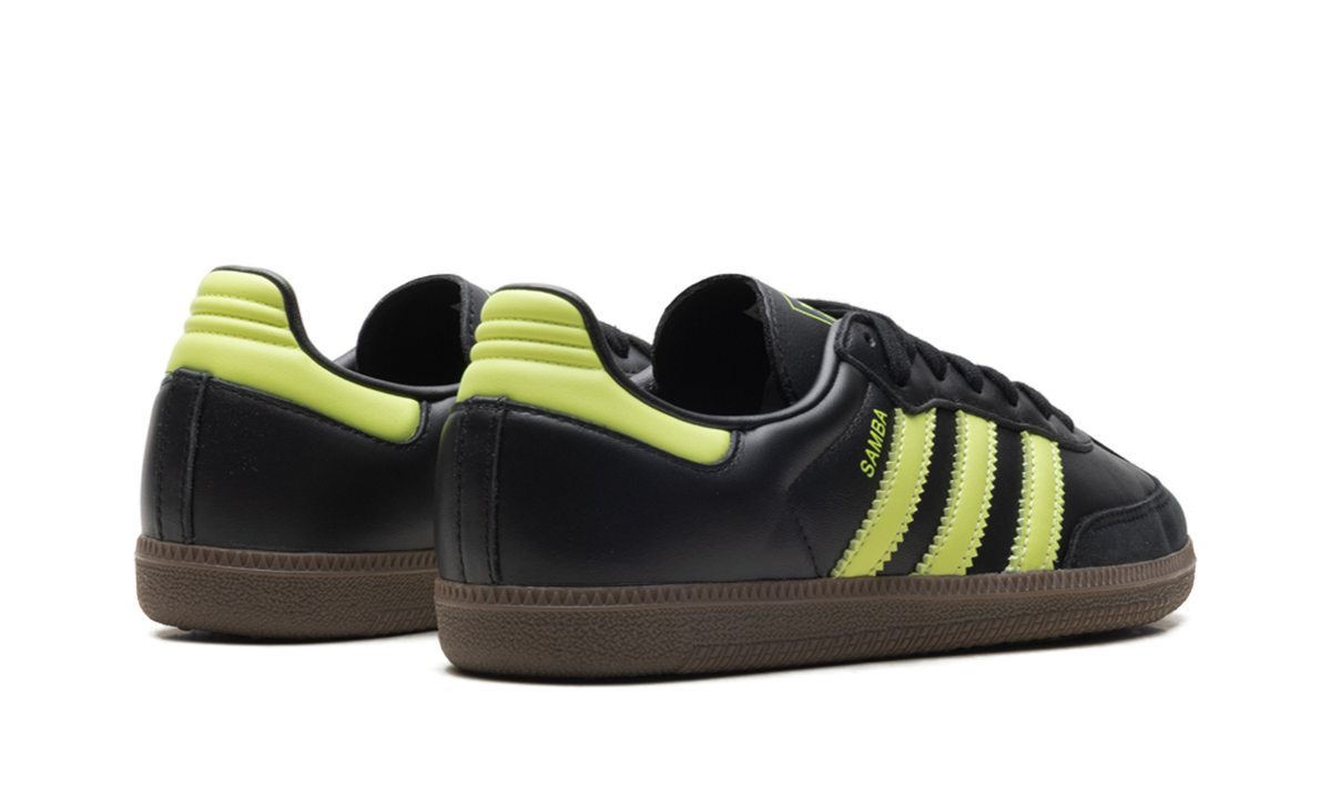 Adidas Samba OG WMNS Black Pulse Lime JS1387