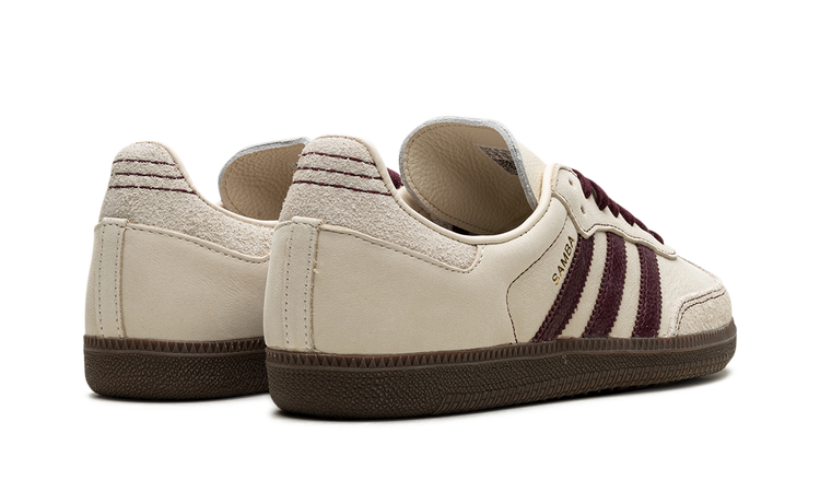 Adidas Samba OG WMNS Wonder White Maroon IG1987