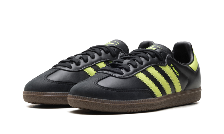 Adidas Samba OG WMNS Black Pulse Lime JS1387