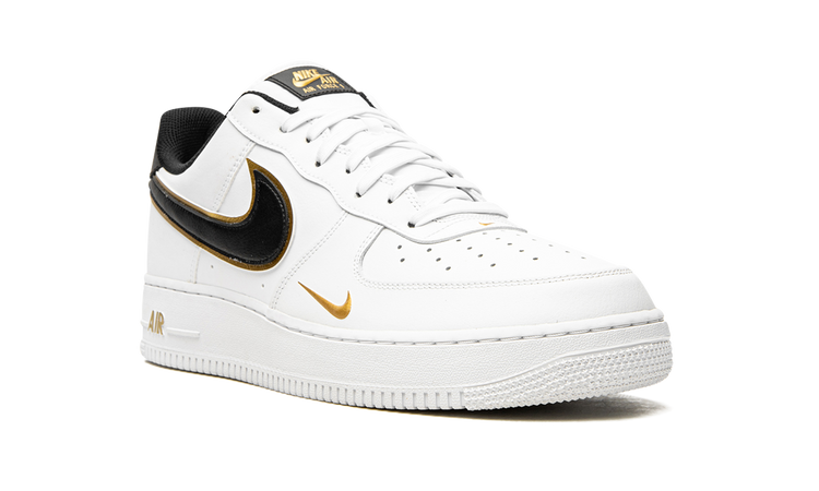 Nike Air Force 1 '07 LV8 Double Swoosh - White / Black / Gold DA8481 100 Apex Sneakers