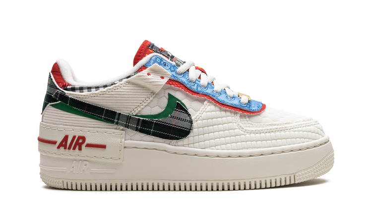 Nike NIKE AIR FORCE 1 SHADO WMNS Multi-Material DZ5193 100 Apex Sneakers