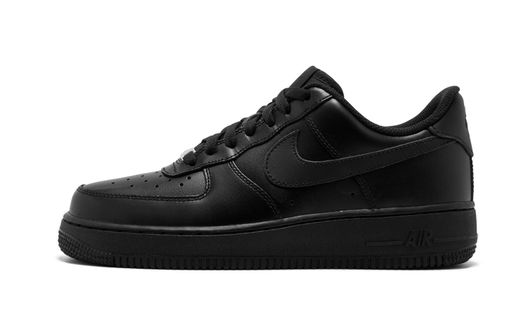 Nike AIR FORCE 1 LO MNS WMNS Triple Black 315115 038 Apex Sneakers